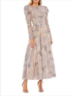 Mac Duggal Puff Sleeve Gown